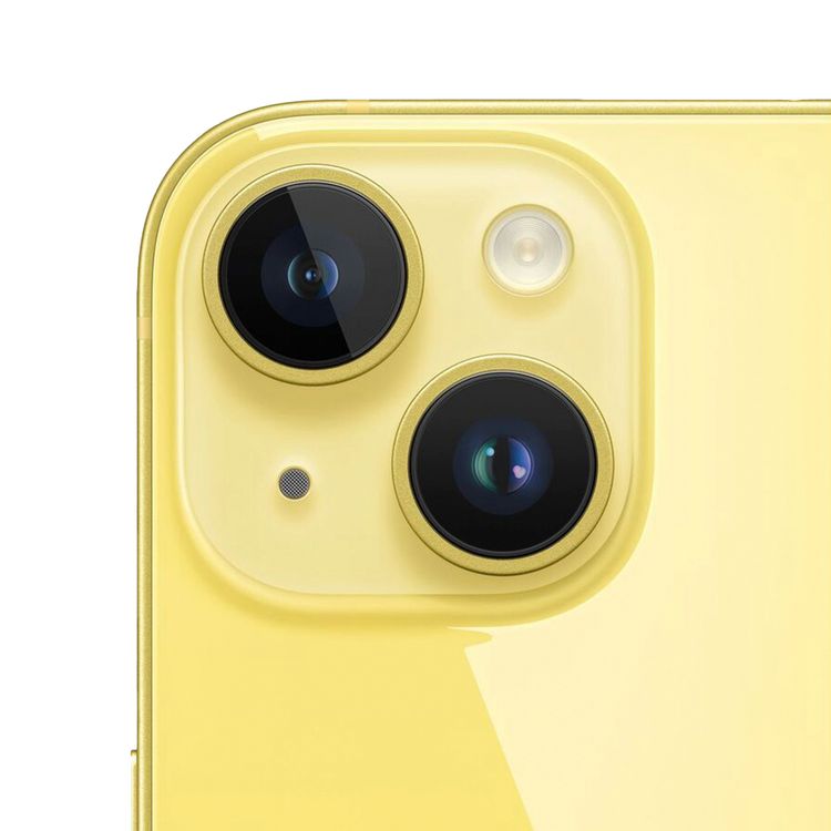 Apple iPhone 14 Plus with 5G Network Technology, 6GB RAM, 256GB Capacity, 6.7-inch Screen Size, Dual eSIM, 12MP Camera Resolution, A15 Bionic Chip, Lightning Connector Type, Splash, Water & Dust Resistant - Yellow