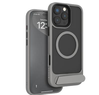 Levelo Matteo Case with Bottom Stand Grip for iPhone 16 P...