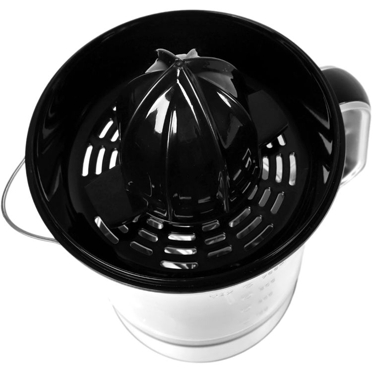Green Lion Dual Rotation Citrus Juicer with Adjustable Filter, Small and Large Juice Cones, 700mL Capacity, Stainless Steel + AS + PP & ABS Material - Black