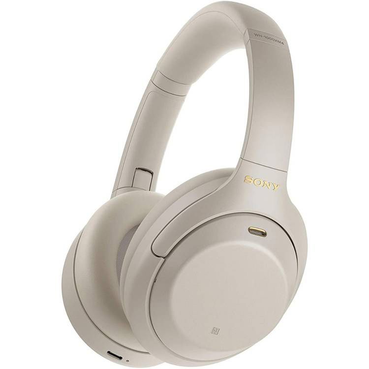 Sony Wireless Noise Cancelling Stereo Headphones with Steel, Plastic & Padded Leather Cover Material, 30 Hours Battery Life, 10m Performance Range, Built-in Microphone- Silver
