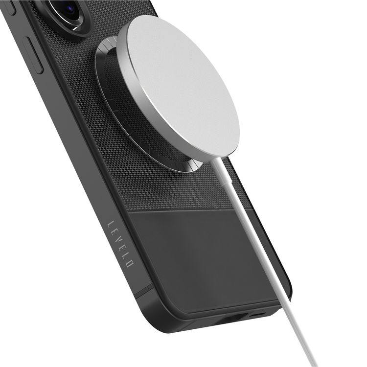 Levelo Cuir Leather Hybrid Case for Samsung Galaxy S26 Ultra with MagSafe Compatibility, Premium PU Leather, 5ft. | 1.5m Drop Tested Height, Strong N52 Magnets, Shock-Resistant Bumper, Comfortable Grip, Aluminum Alloy Frame for Camera & Buttons - Black