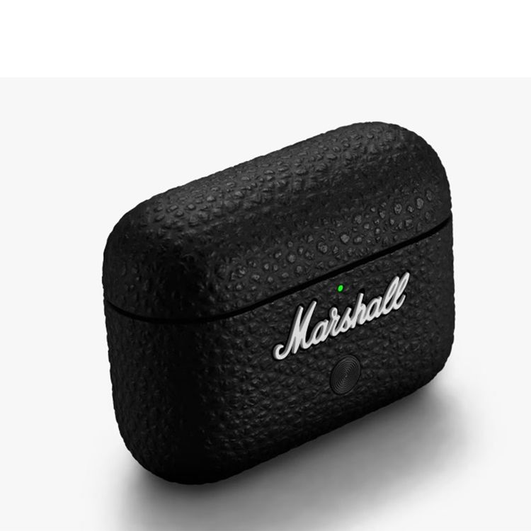 Marshall Motif II Wireless Earbuds with ANC, Touch Controls, Up to 30 Hours Playtime, Fast Charge, Water Resistant, Wireless Charging Compatible, Marshall Signature Sound - Black