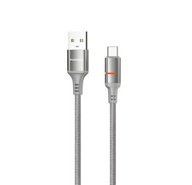 Porodo كابل ضوء LED من USB-A إلى USB-C مع تيار 2.4A، سرعة...