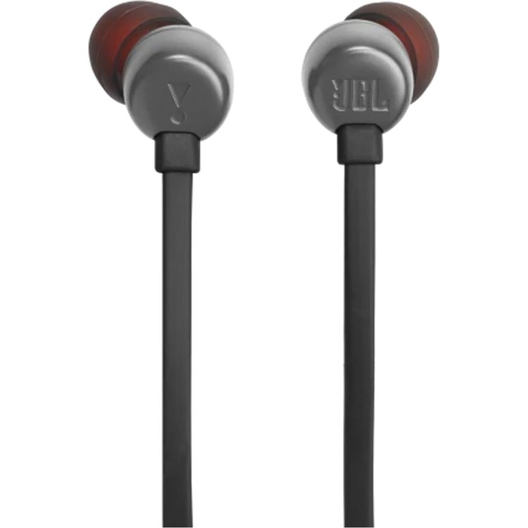 JBL T310C USB-C Wired Earphones, High Resolution Audio, Tangle-Free Flat Cable, Digital to Analog Converter, Compatible with PCs/Mobiles/Gaming Consoles, Pure Bass Sound - Black