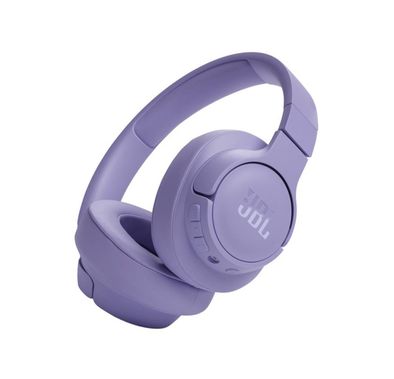 JBL Tune 720BT Wireless Over-Ear Headphones with Voice Aware Technology, Lightweight, Comfortable & Foldable Design, Fast Charge, JBL Pure Bass Sound, Water Resistant, JBL One App - Purple