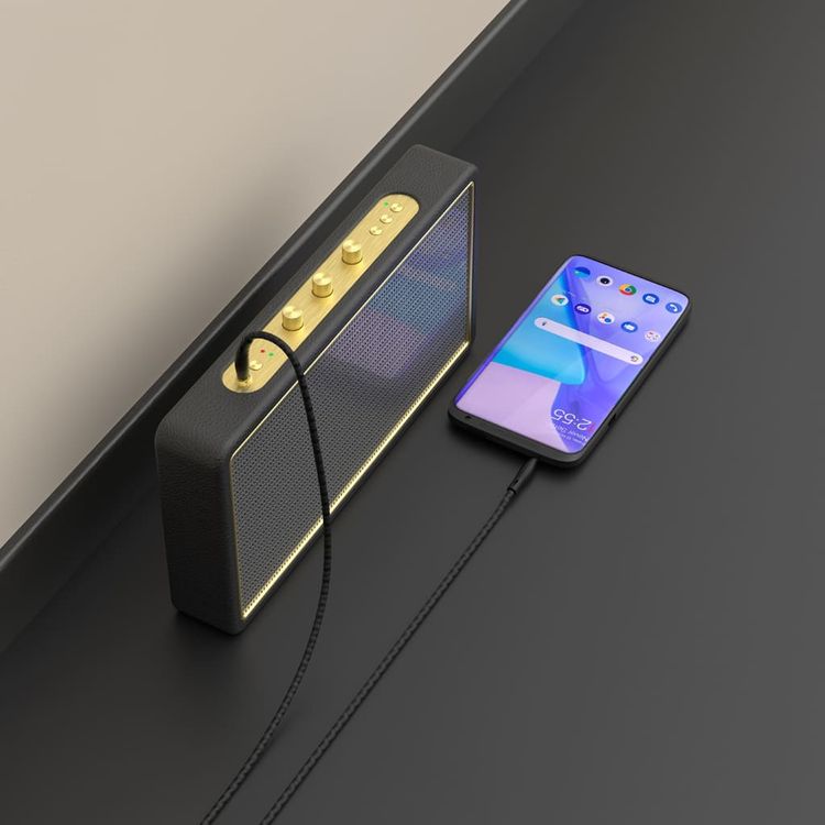 باوا PW-12BDAUX-BK كابل صوت مضفر من النايلون مقاس 3.5 ملم 1.2 متر / 4 قدم ، كابل صوت 3.5 ملم من ذكر إلى ذكر يستخدم لنقل الإشارات الصوتية مباشرة - أسود