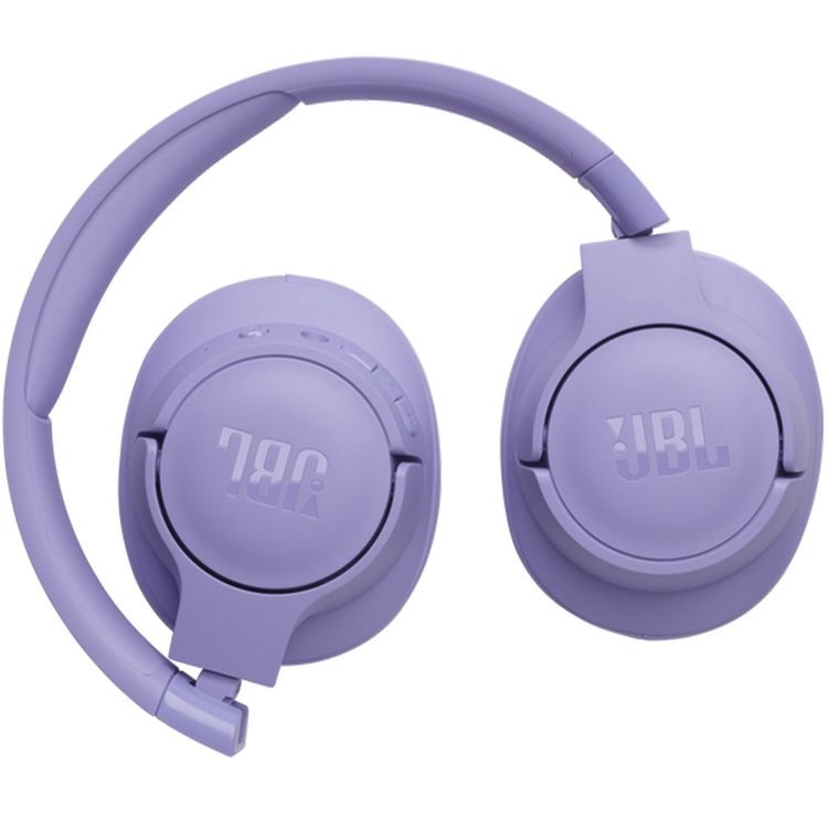 JBL Tune 720BT Wireless Over-Ear Headphones with Voice Aware Technology, Lightweight, Comfortable & Foldable Design, Fast Charge, JBL Pure Bass Sound, Water Resistant, JBL One App - Purple
