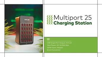 Shop Green Lion Multiport 25 Charging Station 150W  (GNMULPORT25BK)
