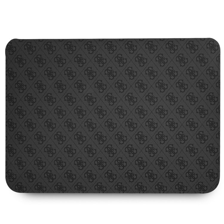 CG Mobile Guess GUCS16P4TK  4G Uptown PU Computer Sleeve with Metal Triangle Logo 16" Protection Bag for or Macbook / Laptop up to 16 inches, Suitable for Outdoor - Black