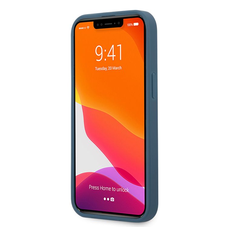 CG MOBILE Guess 4G PU Leather Case with Printed Stripe Compatible for iPhone 13 (6.1") Anti-Scratch, Easy Access to All Ports, Shock Absorption