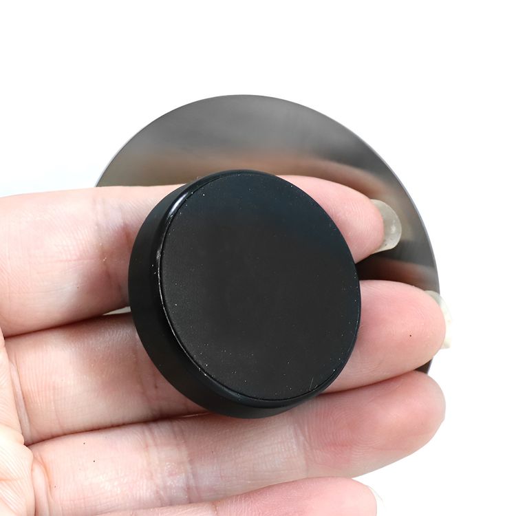 مرآة إسبرسو بطلاء من الستانلس ستيل من LePresso، قاعدة مغناطيسية، تصميم مدمج، مقاس المرآة 65 مم - بني