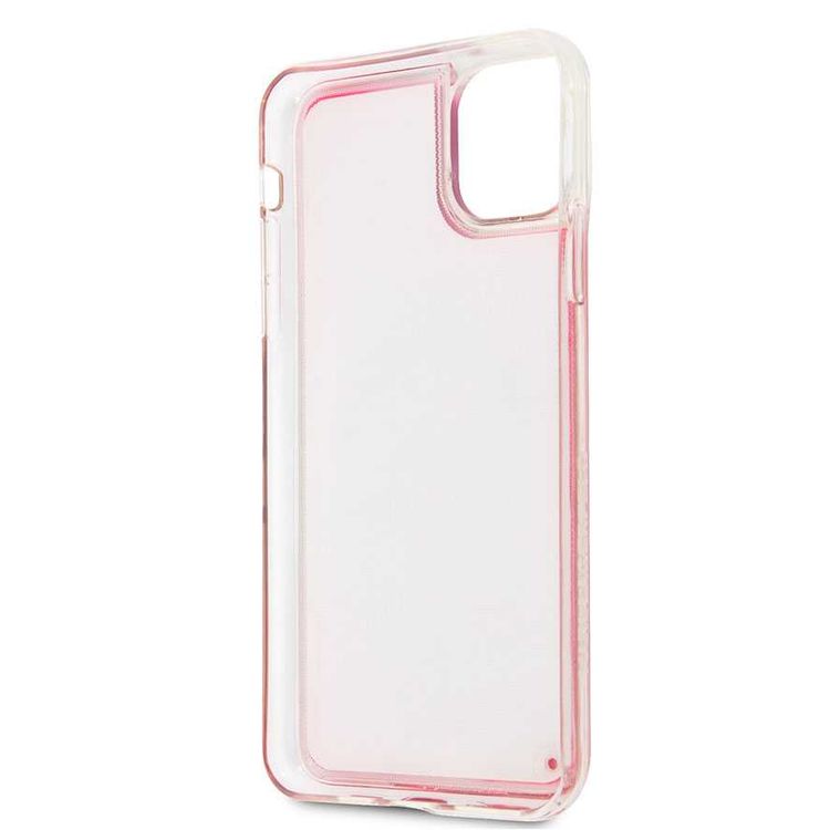 Karl Lagerfeld Glow in the Dark Sand Case For iPhone 11 Pro Max - Grey/Pink