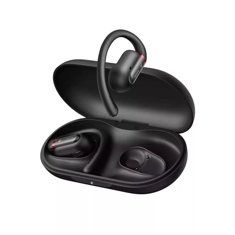 Soundcore V30i Open-Ear Earbuds, Deep Bass, Sweatproof, Dynamic Driver Type, 10 m Bluetooth Range, 12 Hours Play Time, 36 Hours Battery Life - Black