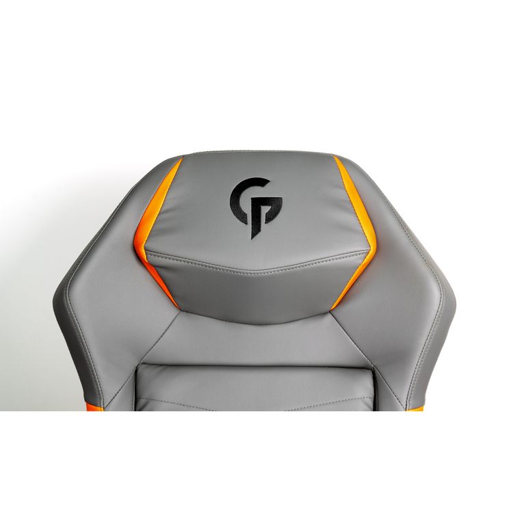 Porodo Gaming Professional Gaming Chair Molded Foam Seats/Armrest & Footrest - Black/Orange