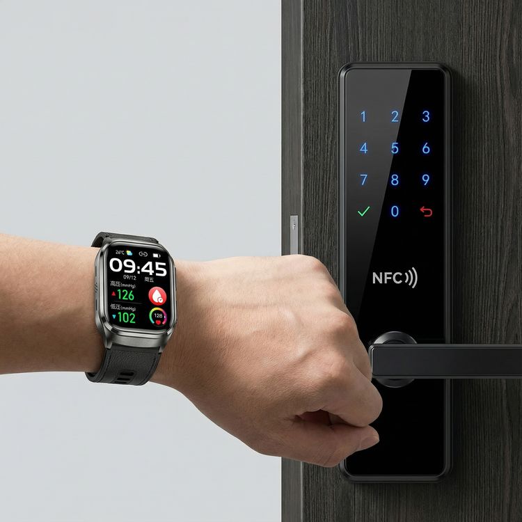 Green Lion Sense ECG Smart Watch with 12 Days Working Time, Soft TPU Medical Airbag, High-Precision Sensor, Oscillometric Blood Pressure, AMOLED 2.06" Display, Real-Time Notifications, Hands-Free Calls, Bluetooth Version 5.3, Voice Assistant, 530mAh Battery Capacity - Black