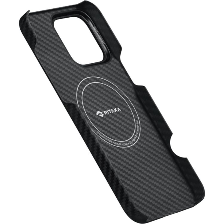 Pitaka iPhone 15 Pro For MagEZ Case 4 1500D - Black/Grey Twill
