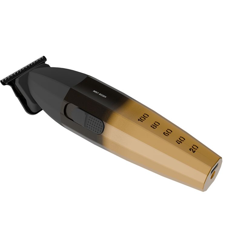 Green Lion Edge X Hair Clipper with 9000RPM Motor, Type-C Charging, Battery Indicator, Ergonomic Design, Powder Metallurgy Blades, 2000mAh Battery Capacity - Gold / Black