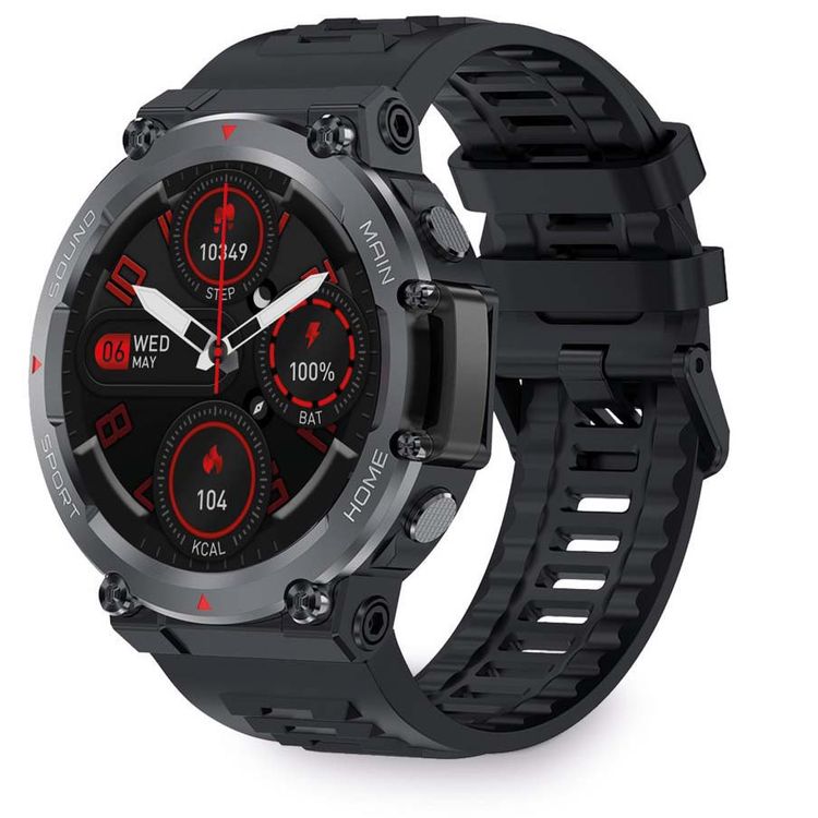 ساعة Green Lion Smart Combo للنظارات الشمسية وساعة المغامرة - أسود