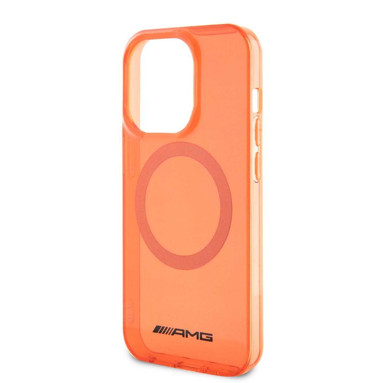 AMG iPhone 15 Pro For Magsafe Transparent Case  - Orange