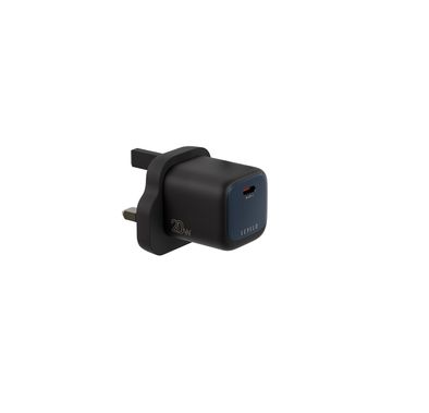 Levelo Vero 20W GaN UK Adapter with Single Type-C Port, D...