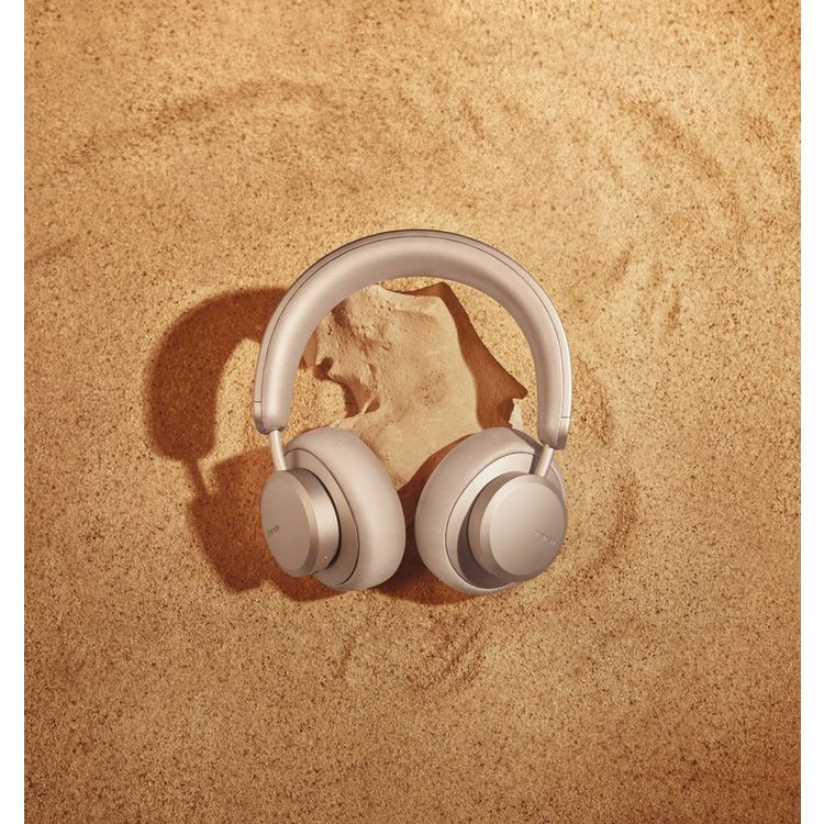 Urbanista Los Angeles Solar-Powered Wireless Headphones with Ambient Sound, Siri and Google Voice Assistant, Compatible with iOS & Android, Virtually Infinite Playtime - Sand Gold