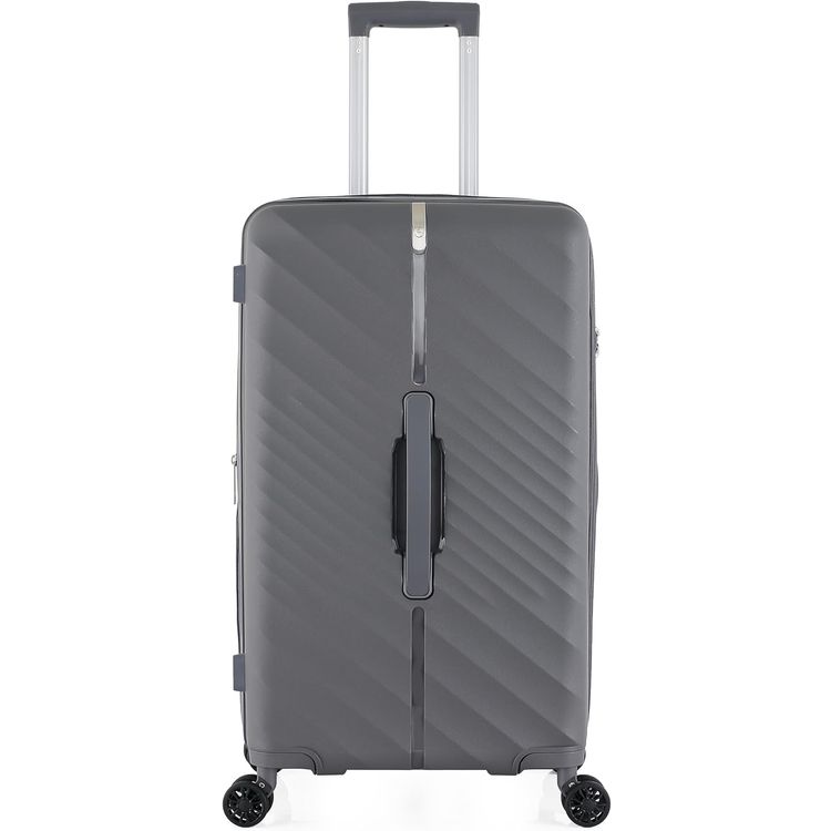 H.T Luggage Bag, Hard Case Polypropylene (PP) Material - Medium/Gray