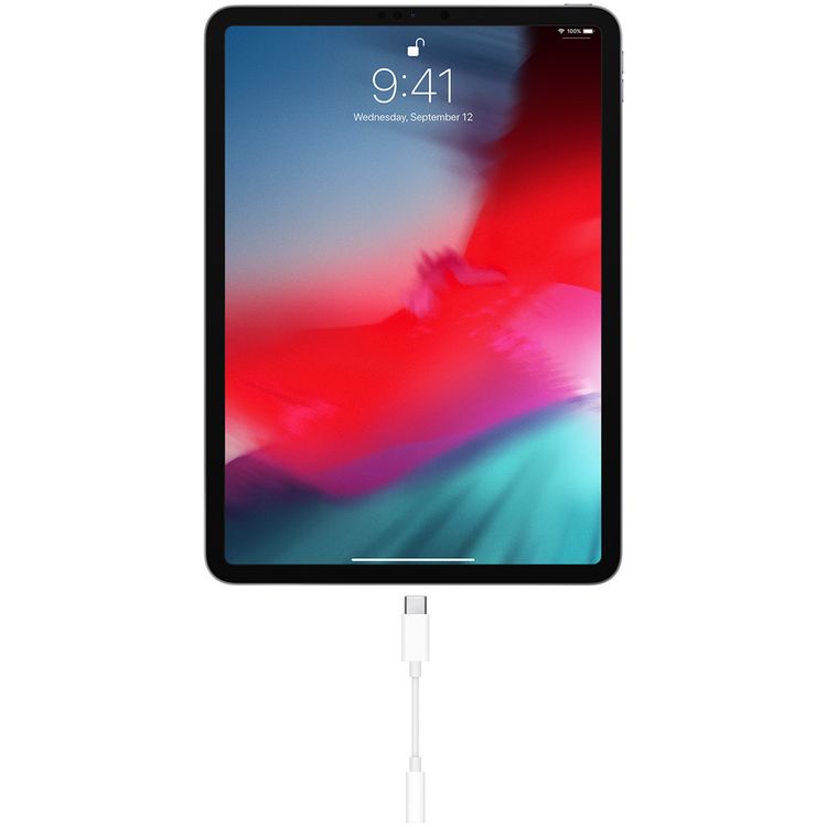 Apple USB-C to Headphone Jack Adapter, USB-C To Headphone Jack, Easy Connect - White