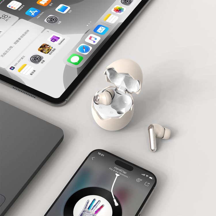 Porodo Soundtec Podshell Wireless Earbuds with Up to 30 Hours Working Time, Bluetooth Version 5.4, 300mAh Charging Case & 30mAh Earbuds battery, Voice Assistant, 10mm Driver Size, 1 Hour Recharge Time, USB-C Charging Port - Pink