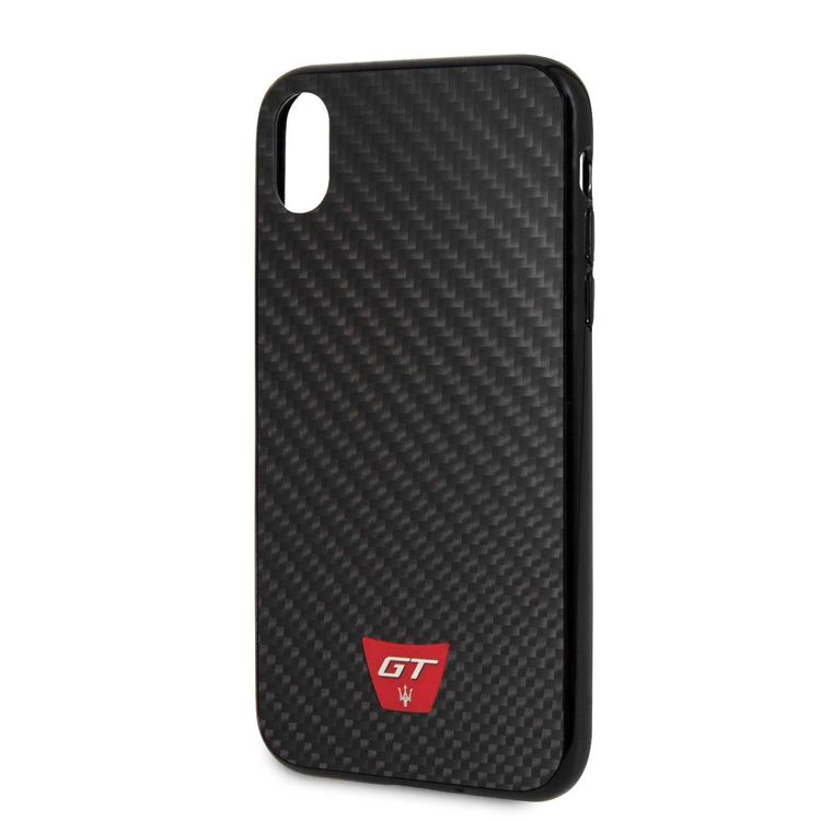 Maserati Gransport GT Real Carbon Hard Case for iPhone Xr - Black