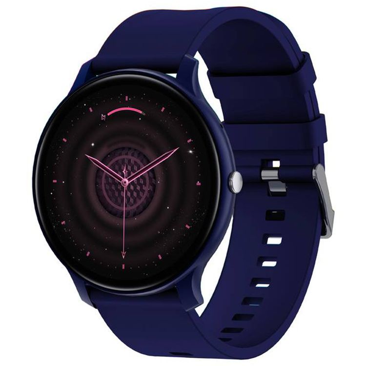 Green Lion GT-FIT Smart Watch, Activity Tracking, Sleep Monitoring, Rotating Button, 5 to 7 Days Battery Life, Multiple Sport Modes, Water Proof, 35 Days Standby Time, Call / Social Notifications - Blue