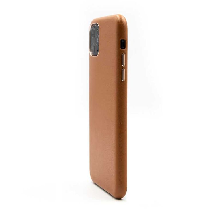 Porodo Classic Leather Back Case For iPhone  11 Pro - Brown