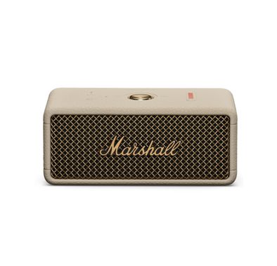 Marshall Emberton III Portable Wireless Speaker with More than 32 Hours of Playtime, IP67 Waterproof, Built-in Microphone, Bluetooth 5.3 - Cream