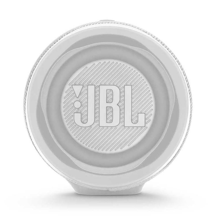 JBL Charge 4 Portable Wireless Bluetooth Speaker with Built-in Power Bank, 7500mAh Battery 20-hours Playtime, IP67 Waterproof & Dustproof Feature - White