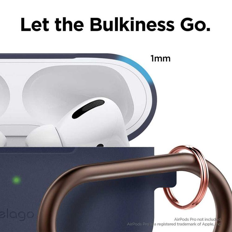 جراب Elago Slim Hang Case لـ Apple Airpods Pro - Jean Indigo