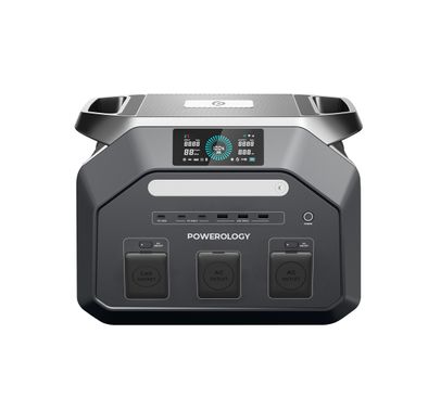 Powerology 1800W Portable Power Station with Flashlight, ...