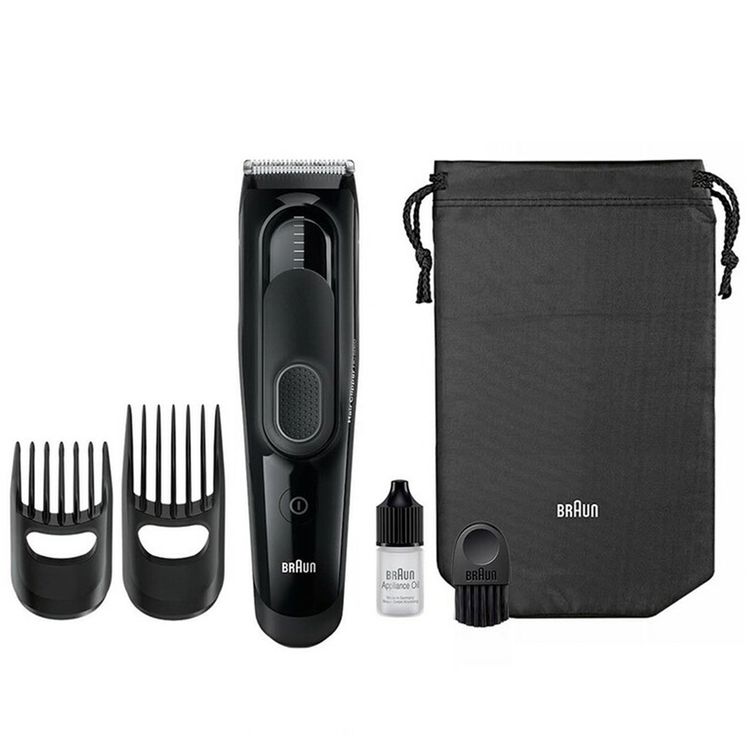 Braun Rechargeable Fully Washable Hair Clipper-HC5050  - Black