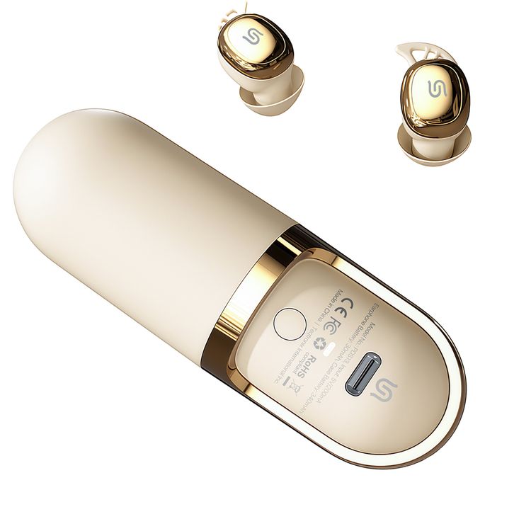 سماعات بورودو ساوند تيك دريم TWS مع جهاز تدليك للبشرة، واجهة شحن USB-C، تصميم داخل الأذن، صوت غامر، مستوى مقاومة الماء IPX4، ملاءمة مريحة، 3 أوضاع للاهتزاز، 4-5 ساعات من وقت تشغيل السماعات، 1.5 ساعة من وقت عمل جهاز التدليك، إصدار بلوتوث 5.3، سرعة محرك جهاز التدليك 8000 دورة في الدقيقة - لون بيج.