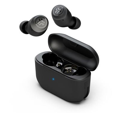 Jlab Go Air Pop True Wireless Earbuds, Touch Controls, Dual Connect, 60 Hours Standby, 2.2 Hours Earbuds Charging Time, 32 Hours Total Playtime, 8 Hours in Each Earbud Battery Life, EQ3 Sound - Black