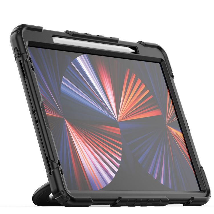 Green Lion Trio Shield iPad Case For iPad 12.9" - Black