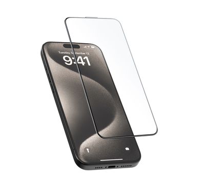 واقي شاشة Froog HD لهاتف iPhone 15، مضاد لبصمات الأصابع، مقاوم للماء، مقاوم للخدش - شفاف