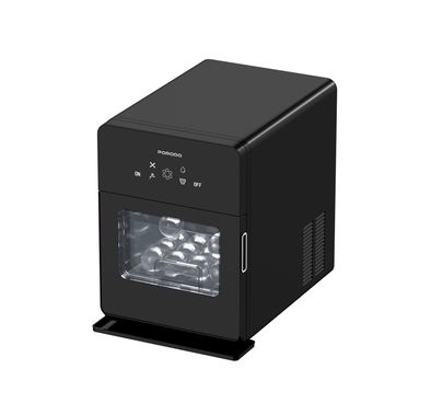 Porodo Lifestyle Sphere Ice Machine with Automatic Self-Cleaning, 4 Ice Spheres per Cycle, 1.6L Water Tank Capacity, Quiet & User-Friendly - Black