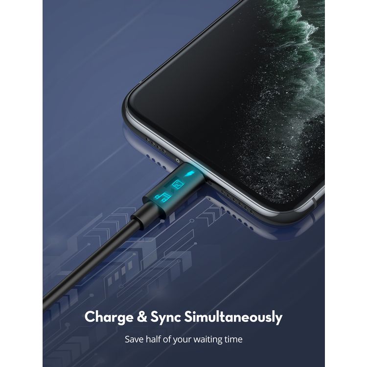 iPhone Cable Type C RAVPower RP-CB062-BK Lightning to Type-C Cable - Black