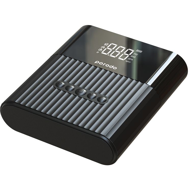 Porodo Multi Function 8800mAh Jump Starter and Air Pump - Black