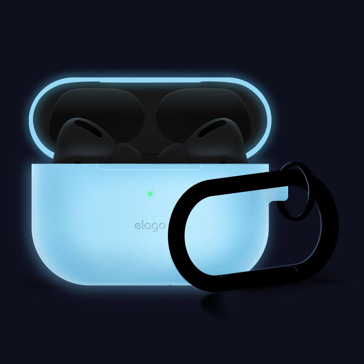 Elago Slim Hang Case for Apple Airpods Pro - Night Glow Blue