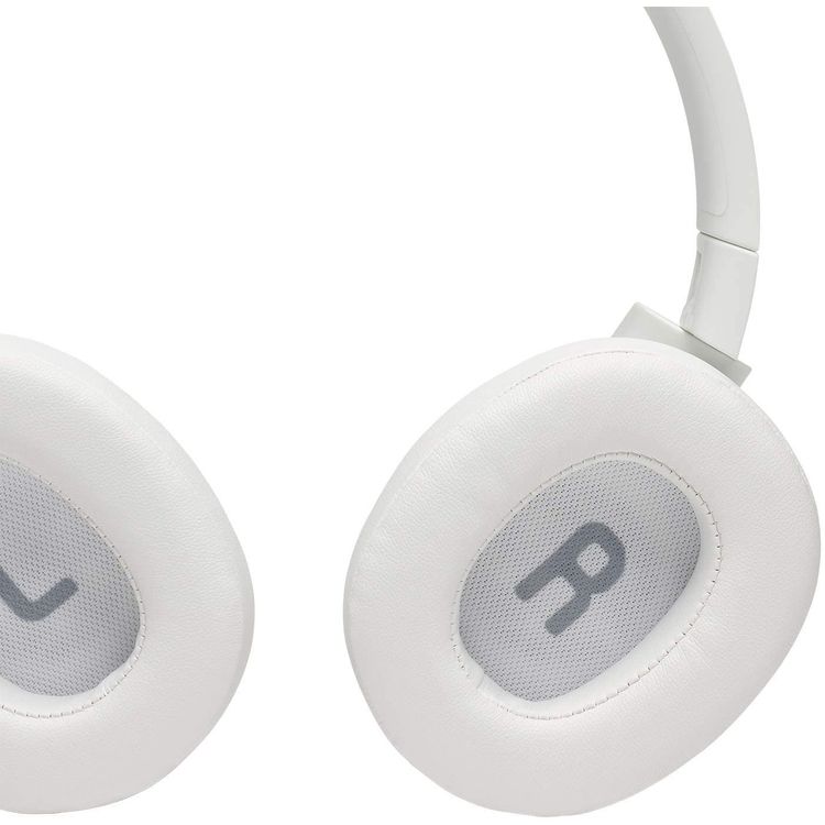 JBL T750 Over-Ear Wireless Bluetooth Headphones with Active Noise Cancelling, Pure Bass Sound, 15 Hours Battery Life, Hands-free Calls & Voice Control - White