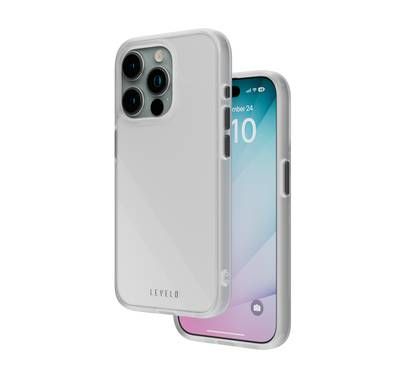 Levelo Solo Case For iPhone 15 Pro Max - White