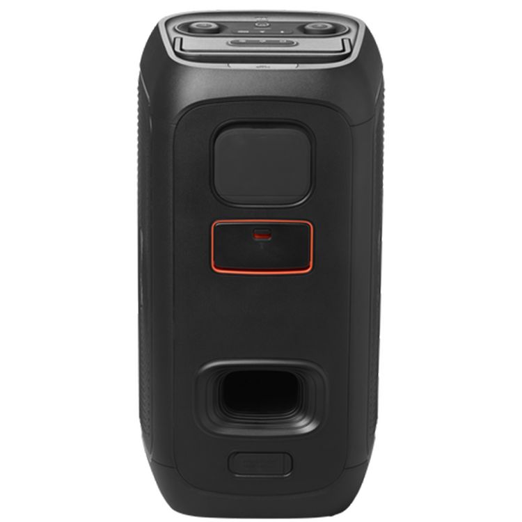 JBL PartyBox Club 120 Bluetooth Speaker, 12 Hours Play Time, Futuristic Lightshow, Foldable Handle, Splash Proof, Dual Mic & Guitar Inputs, Bluetooth Version 5.3 - Black