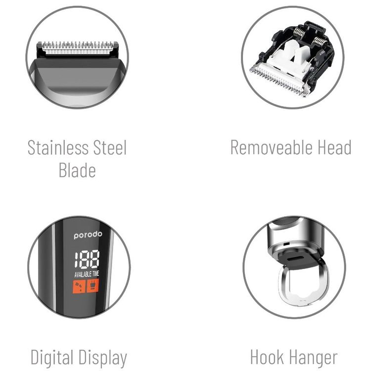 Porodo Lifestyle High-Precision Beard Trimmer