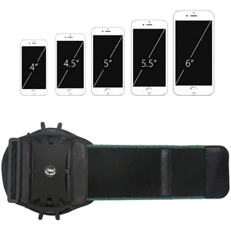 Devia Younger Wrist Band, Suitable to All Kinds of Phones, Top Quality Elastic Material, Ultra-Light & Comfortable to Wear, Easy Access to Ports, Camera and Buttons - Black