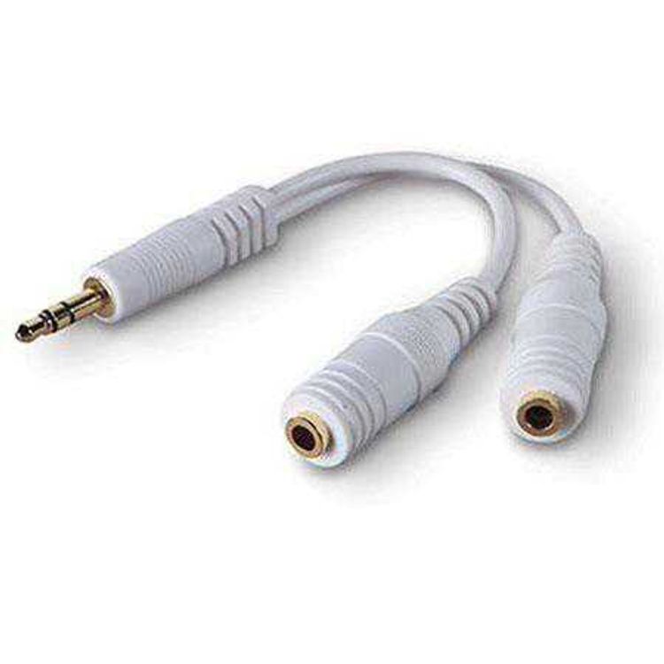 Audio Y Cable Belkin F8V234eaWHT-APL Speaker & Headphone Splitter 3.5mm